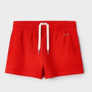 RAG & BONE City Mini Terry Sweatshort Red XXS